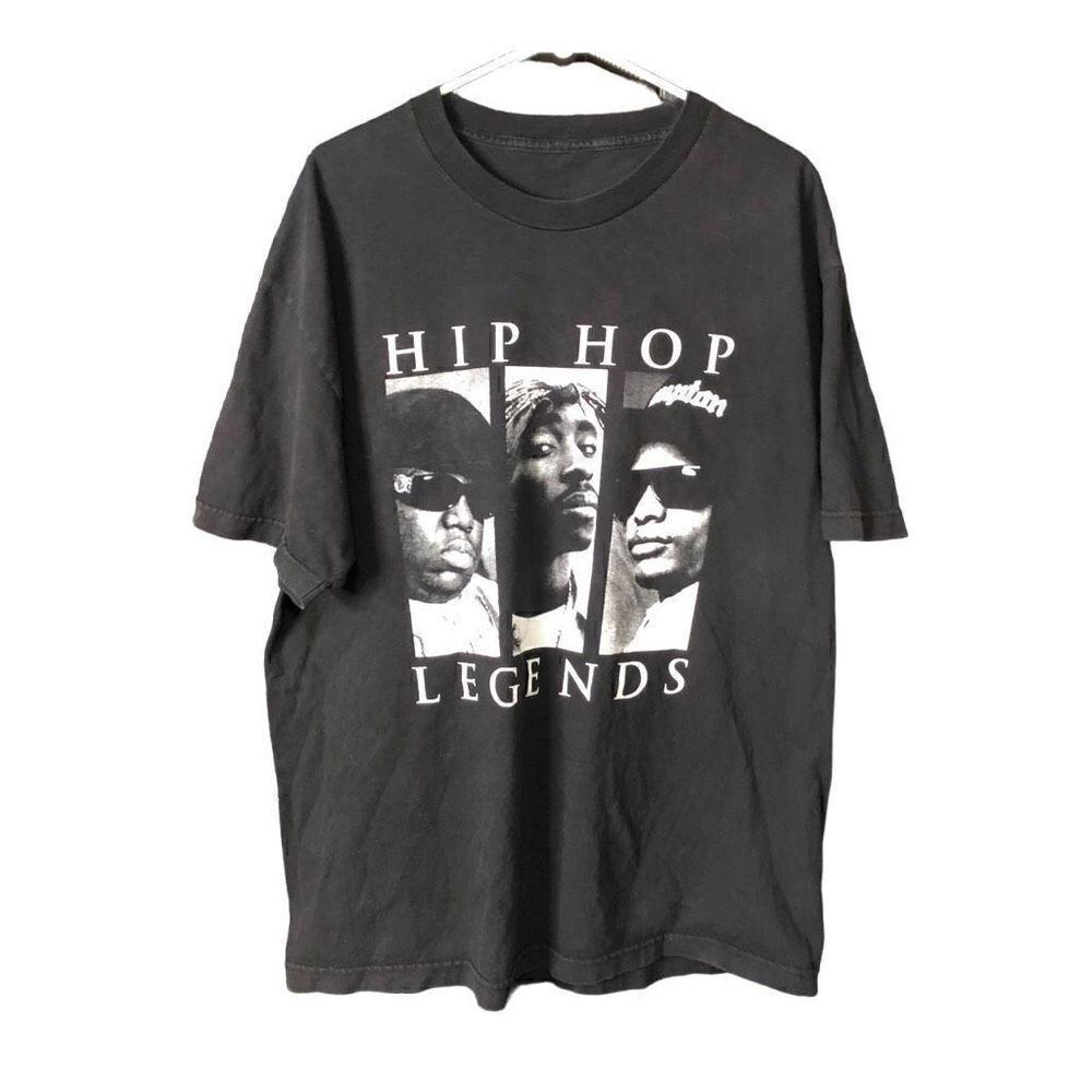 Hip Hop Legends Graphic Tee Black Size L